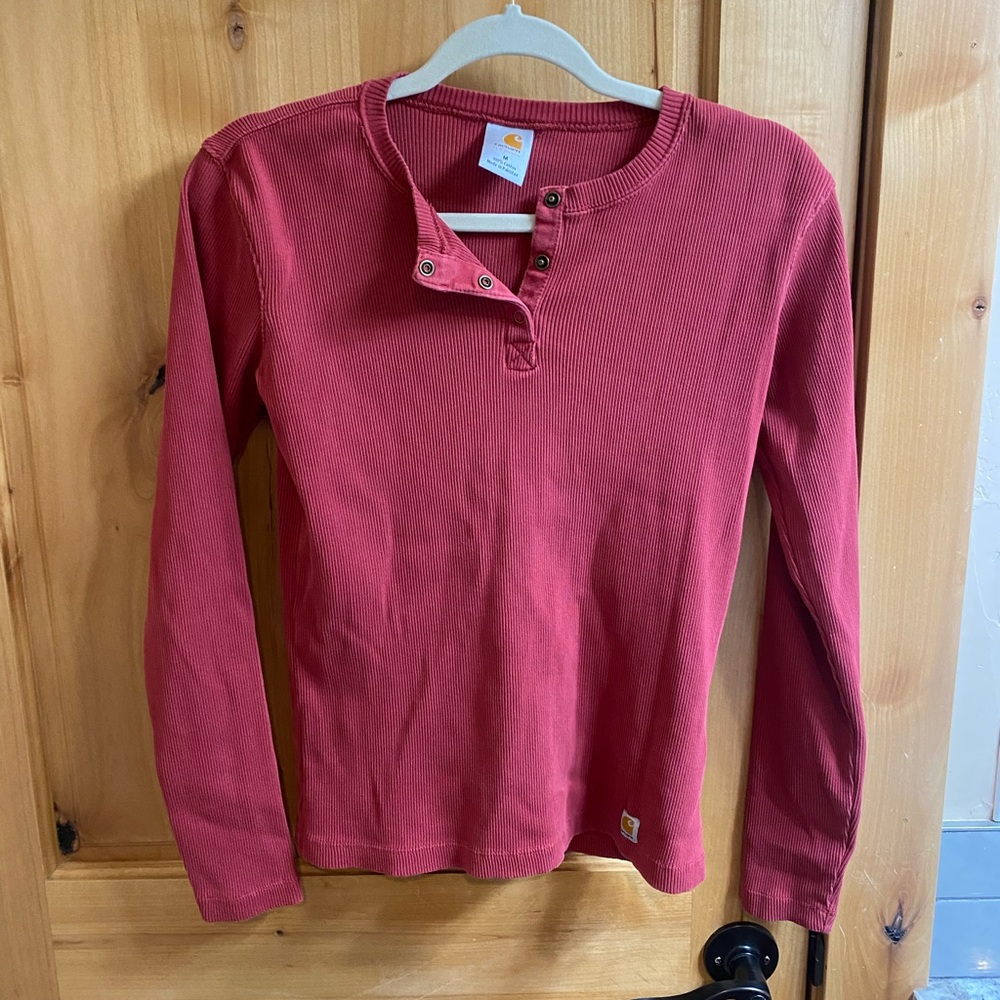 Carhartt M Red Long Sleeve Shirt